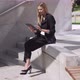 Female Manager Using Tablet on Steps - VideoHive Item for Sale