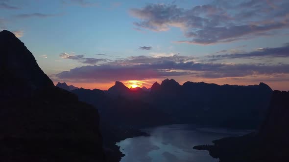 Sunrise Over the Lafoten Islands