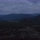 Aerial of valley in Altai and country houses under sunset sky - VideoHive Item for Sale