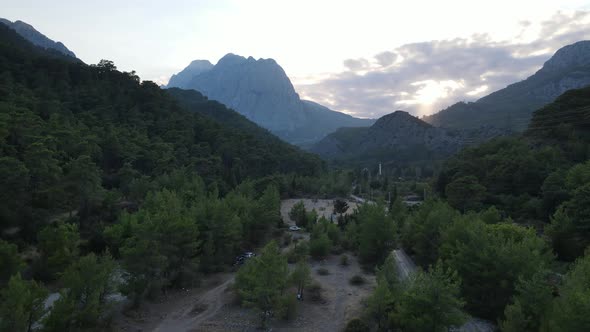 Sunset Moment in Antalya's Mountains