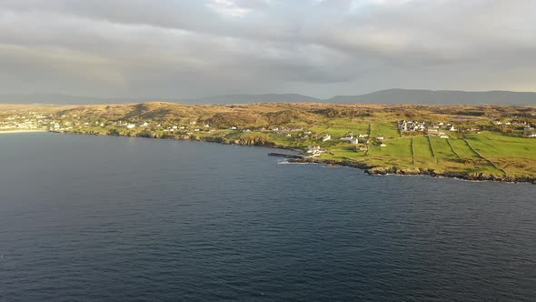 Aerial View of Portnoo in County Donegal Ireland