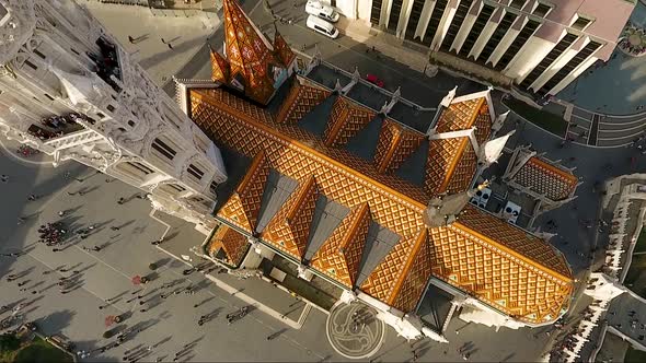 Fisherman's bastion. St. Matthias Church from a height.