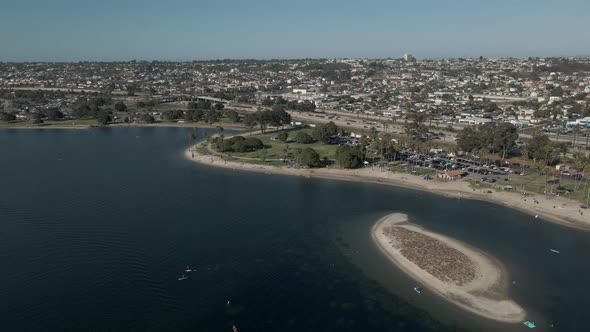 Mission Bay Drone View San Diego