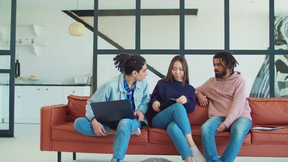 Happy Diverse Friends Having Fun with Toilet Paper