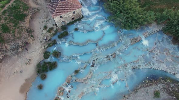 Natural thermal waterfalls of Saturnia