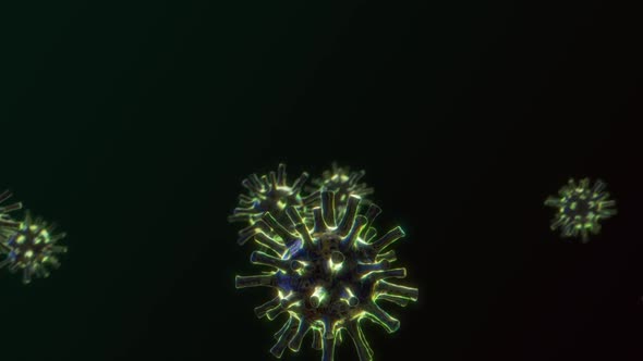 Realistic Coronavirus 2019-nCoV Loopable Fly