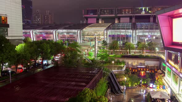 Timelapse Famous Shenzhen Convention Exhibition Center
