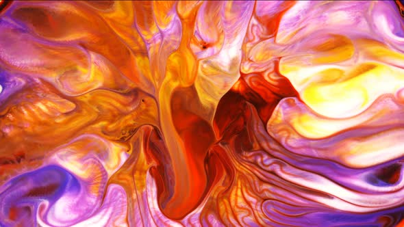 Abstract Colorful Paint Liquid Artistic Movement 