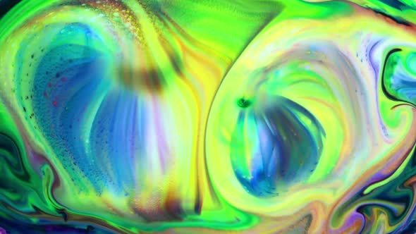 Abstract Colorful Sacral Liquid Waves Texture 221