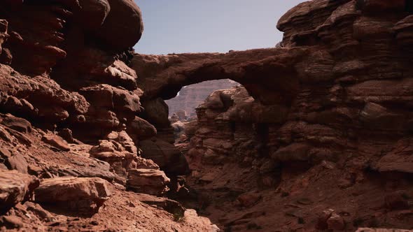 Red Stone Arch in Grand Canyon Park