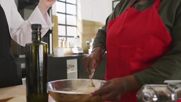 Chefs cooking together