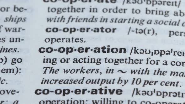 Cooperation, Pencil Pointing Word in Vocabulary Process of Teamwork Togetherness