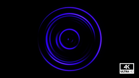 Multicolor Neon Background Luminous Glowing Circles Looped V5