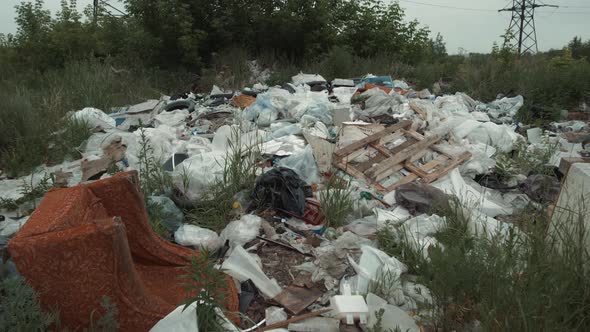 Garbage Dump, Various Trash and Waste Material, Environmental Pollution and Ecology Concept, Poor
