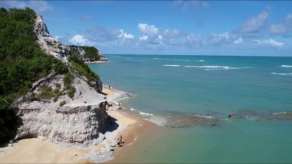 Trancoso beach at Porto Seguro Bahia Brazil. International beach.