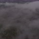 Aerial view of foggy mountains, clouds and forest - VideoHive Item for Sale