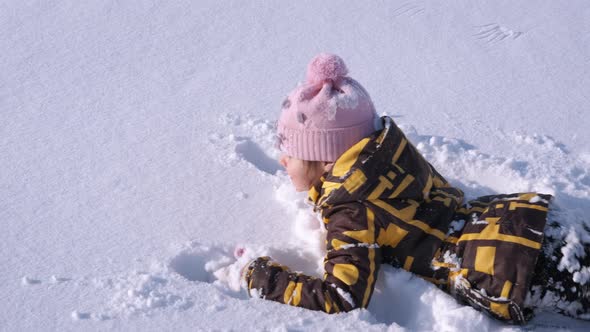 Happy Child in the Snow