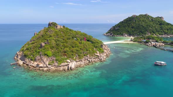 Aerial View at Trio Tropical Island