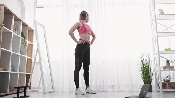 Online Training Tutorial Morning Exercise Woman