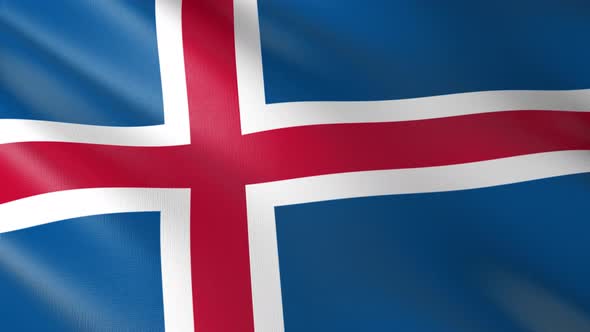 Flag of The Iceland