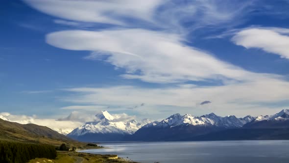 New Zealand Lake Pukaki timelapse