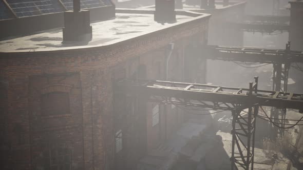Abandoned Industrial Buildings of Old Factory alt