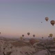 Cappadocia Aerial Shot of Rock Chimneys and Uchisar Castle in Goreme Turkey - VideoHive Item for Sale