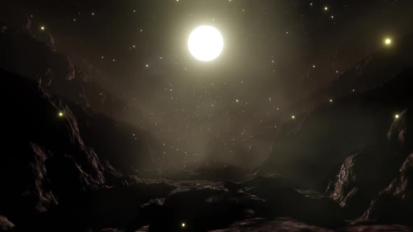 The Night Sky On The Cliff Valley 03 HD