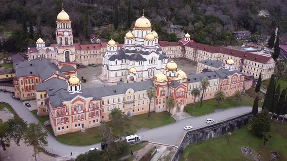 New Athos. Akhali Atoni. Monastery. Temples of Georgia and Abkhazia.