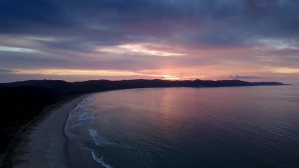 Panoramic View Of Piwhane (Spirits Bay), Aupouri Peninsula In Northland, New Zealand. Aerial Shot