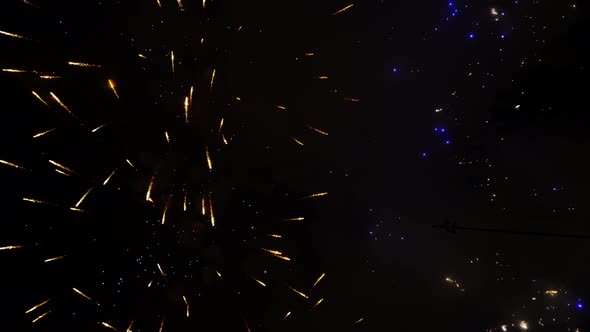 Real Fireworks in Sky