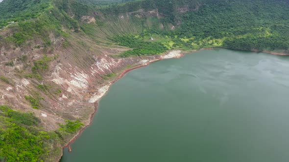 Lake Crater at Taal Volcano