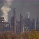 Air pollution over the city by emissions from industrial chimneys - VideoHive Item for Sale