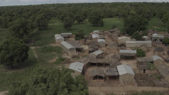 Africa Mali Village Aerial View