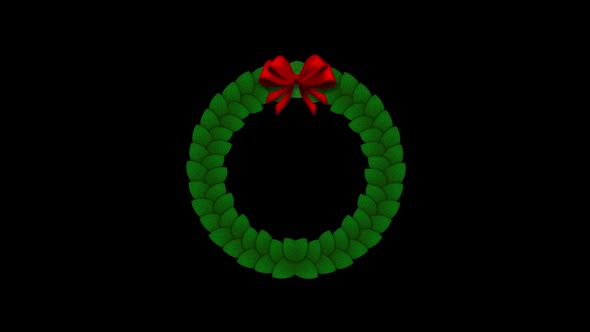 Animated Christmas Wreath