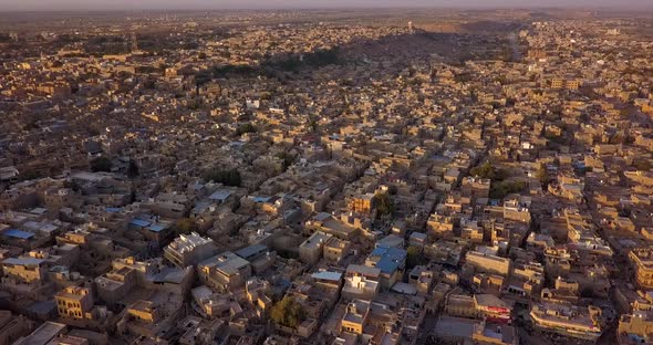 AERIAL: Jailsamer desert city in India