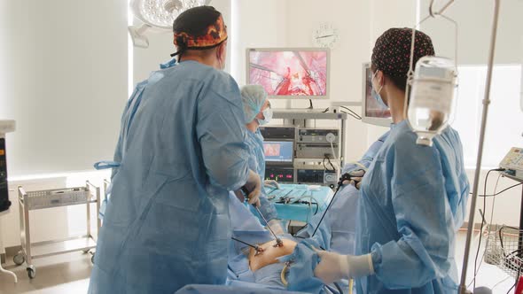 Operation Using Laparoscopic Equipment