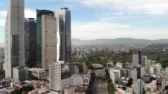 Back Facade of the Tallest Skyscraper in Mexico City