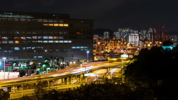 Time lapse of Hong Kong night