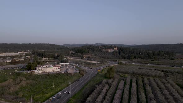 Latrun Monastery in Israel Aerial View