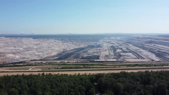 Hambach opencast lignite mine in the Rhenish lignite mining area near Düren