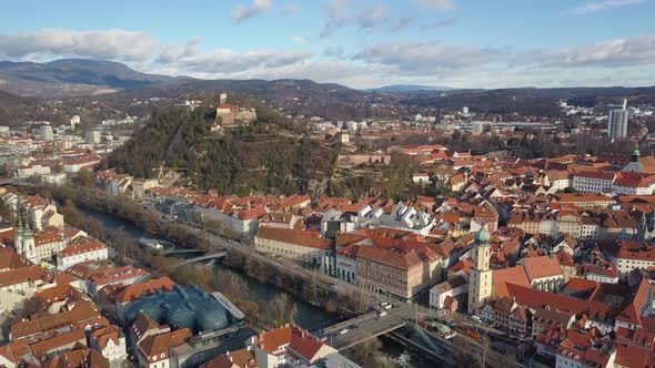 CItyscape of Graz, Austria