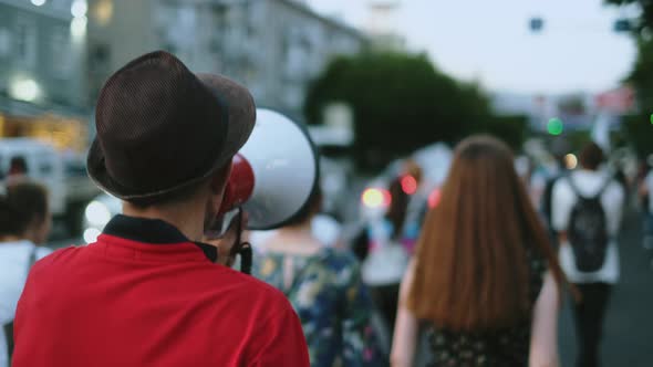 Talking with Megaphones Rebels on Political Strike Resistance Demonstration