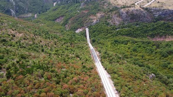 Gas Pipeline in the Mountains