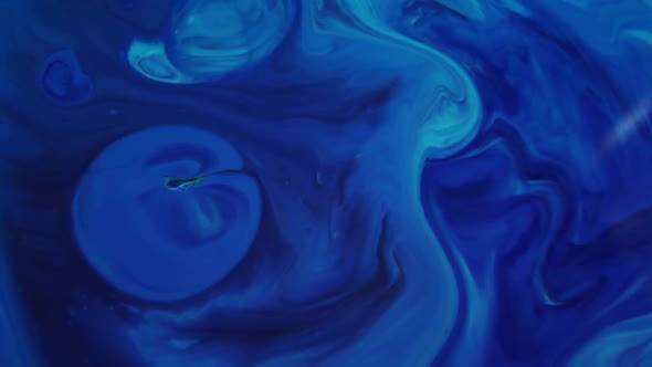 High Flow Fluid  Blue Painting
