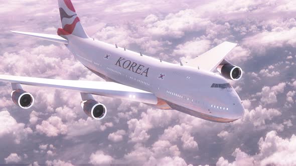 Plane Flight Travel To Korea