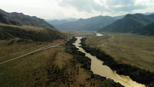 Bridge Over a Mountain River