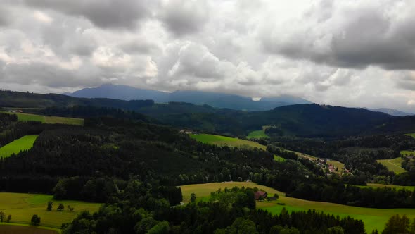 Drone Video of Mountains in Austria