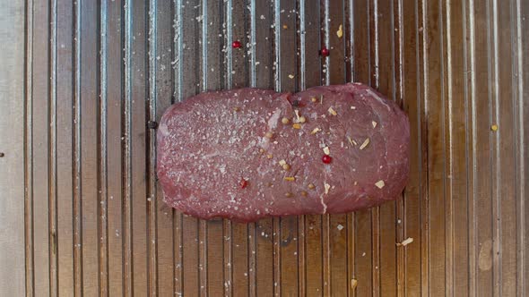 Fresh Beef Tenderloin is Grilled