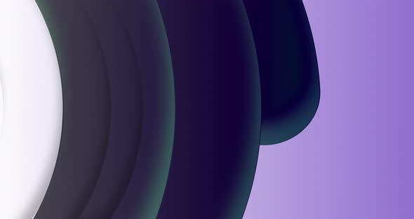 concentric curve shapes abstract background. Minimalist flat style. Seamless loop animation